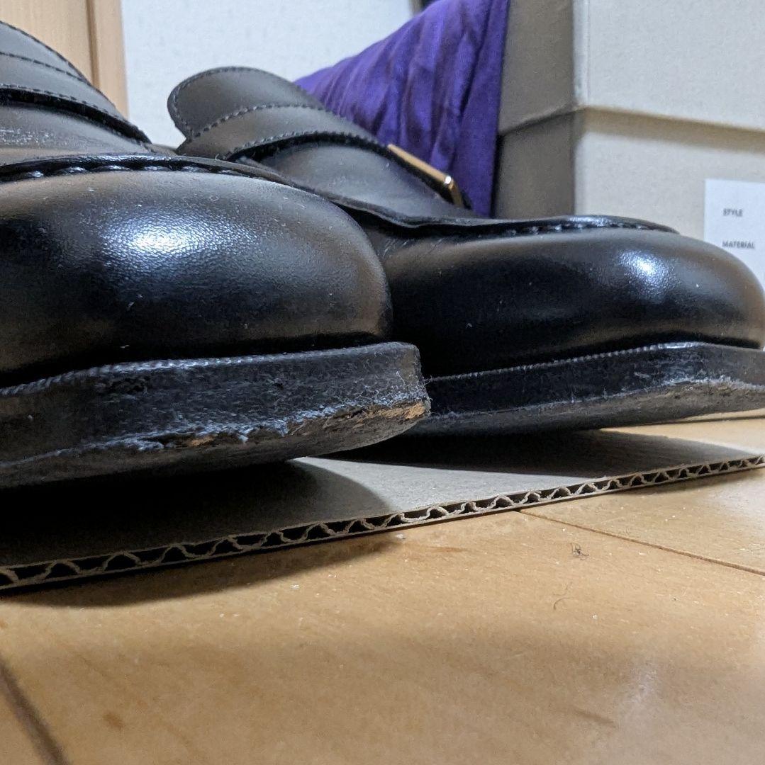 ORIENTAL ブラック ローファー バックル付き　24.5--6.5