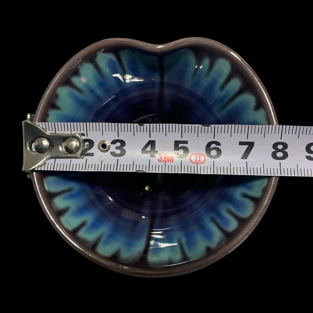 人間国宝 三代徳田八十吉 希少形 ぐい呑 盃 酒器 共箱 共布 しおり