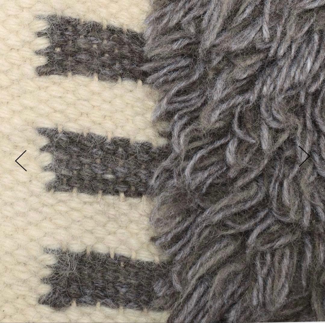 アクタス　Actus LINE ラグ フリンジラグ　グレー