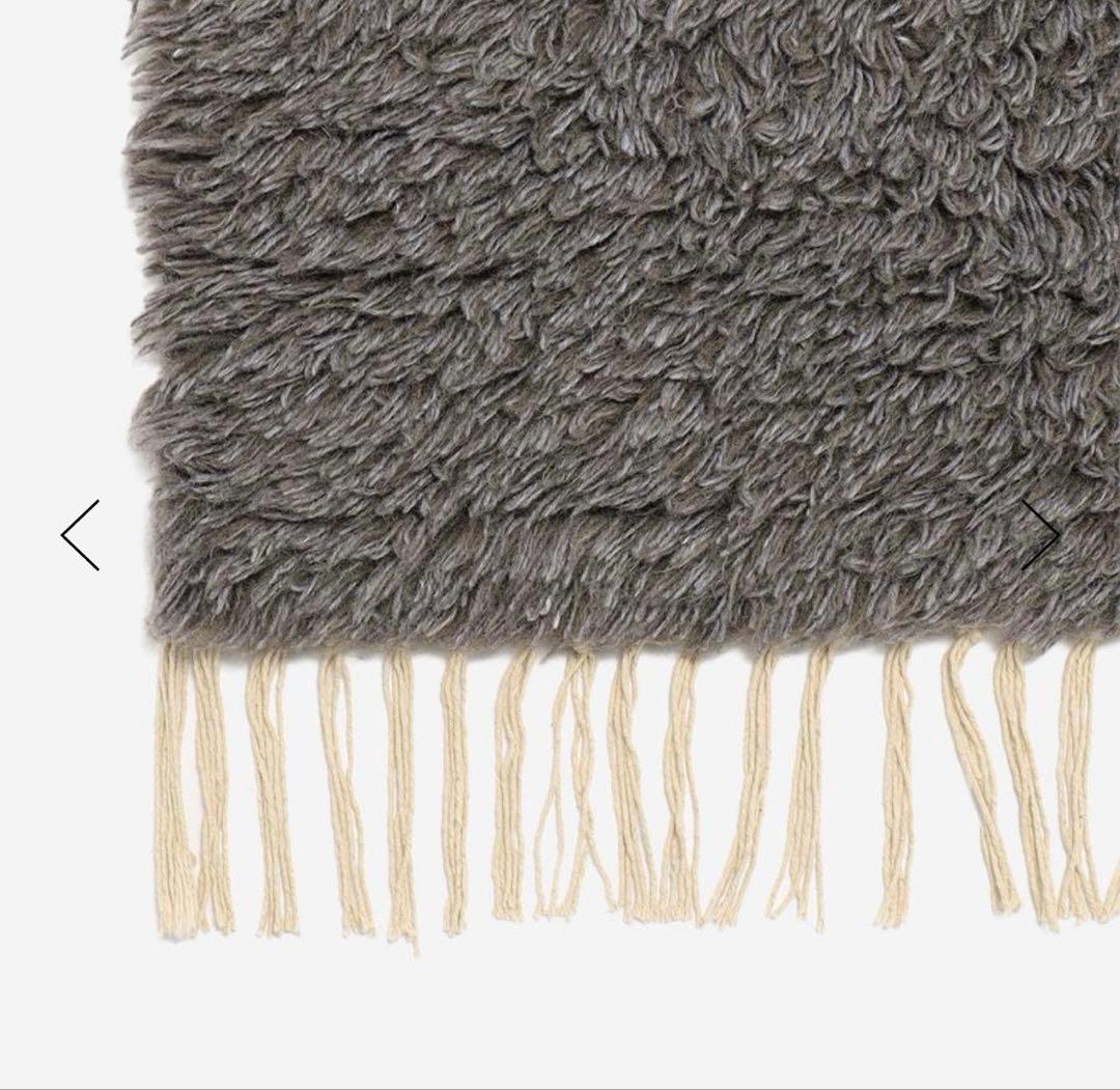 アクタス　Actus LINE ラグ フリンジラグ　グレー