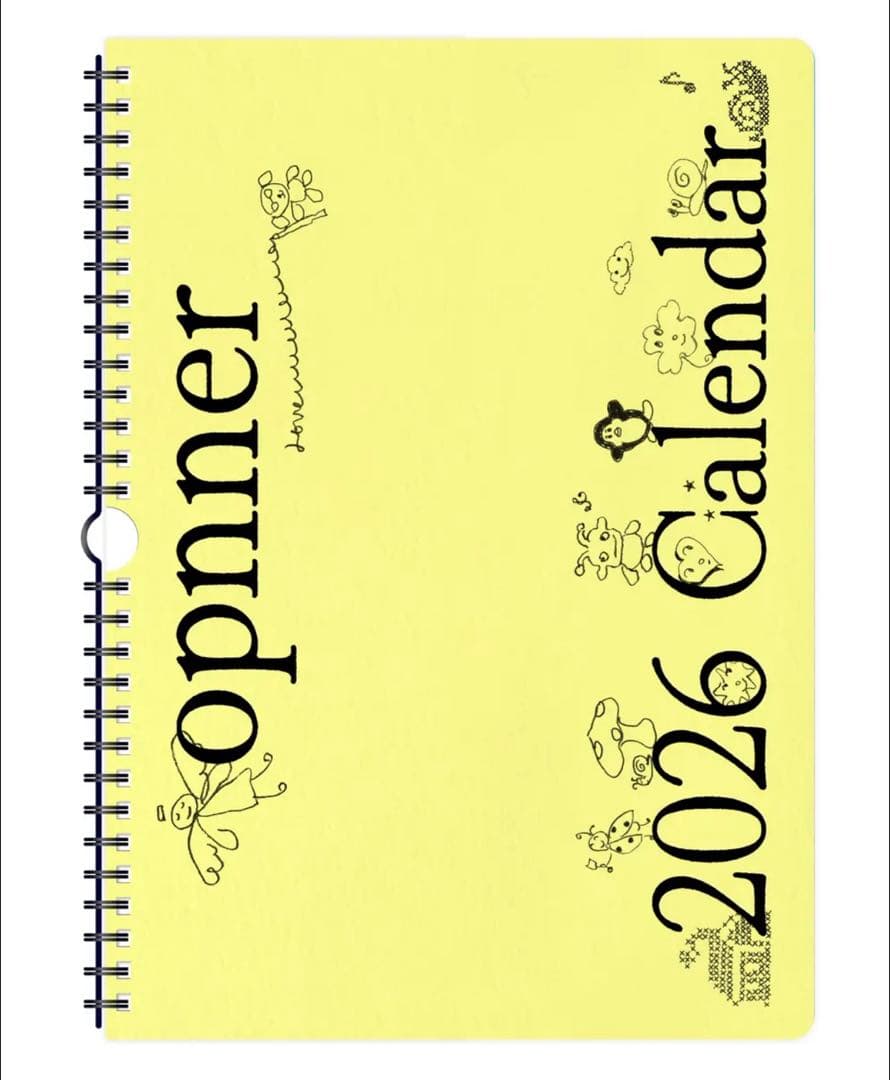 カレンダー・スケジュール opnner Risograph Calendar 2026