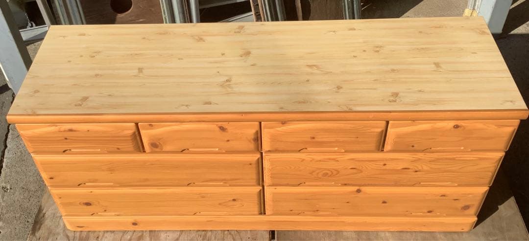 ヒョンオク 木製3段チェスト クリミール 8杯 アイクラフト