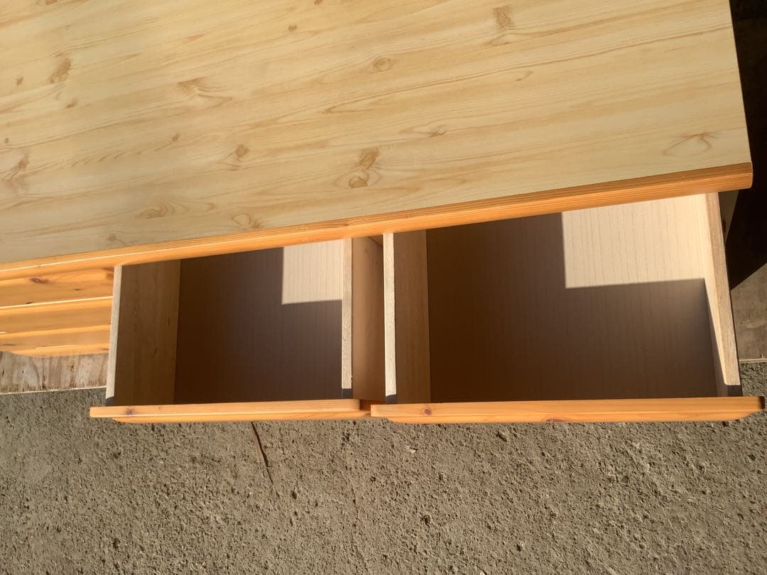 ヒョンオク 木製3段チェスト クリミール 8杯 アイクラフト