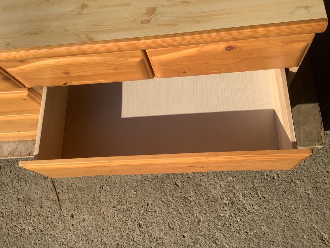 ヒョンオク 木製3段チェスト クリミール 8杯 アイクラフト