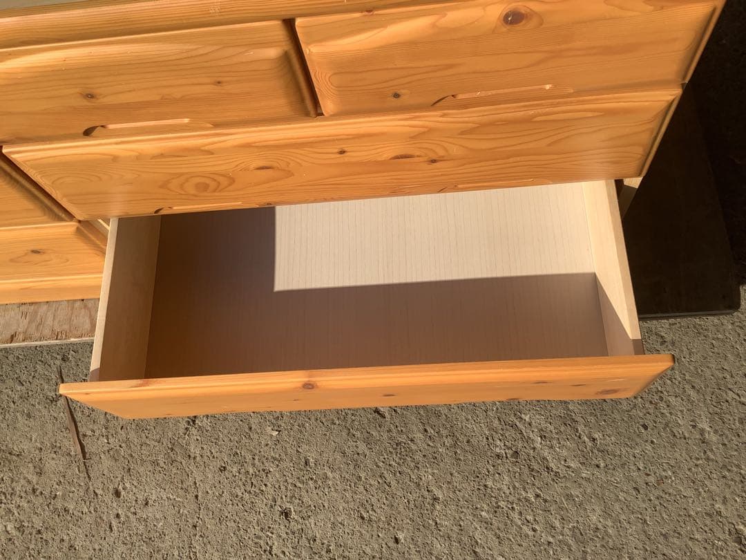 ヒョンオク 木製3段チェスト クリミール 8杯 アイクラフト