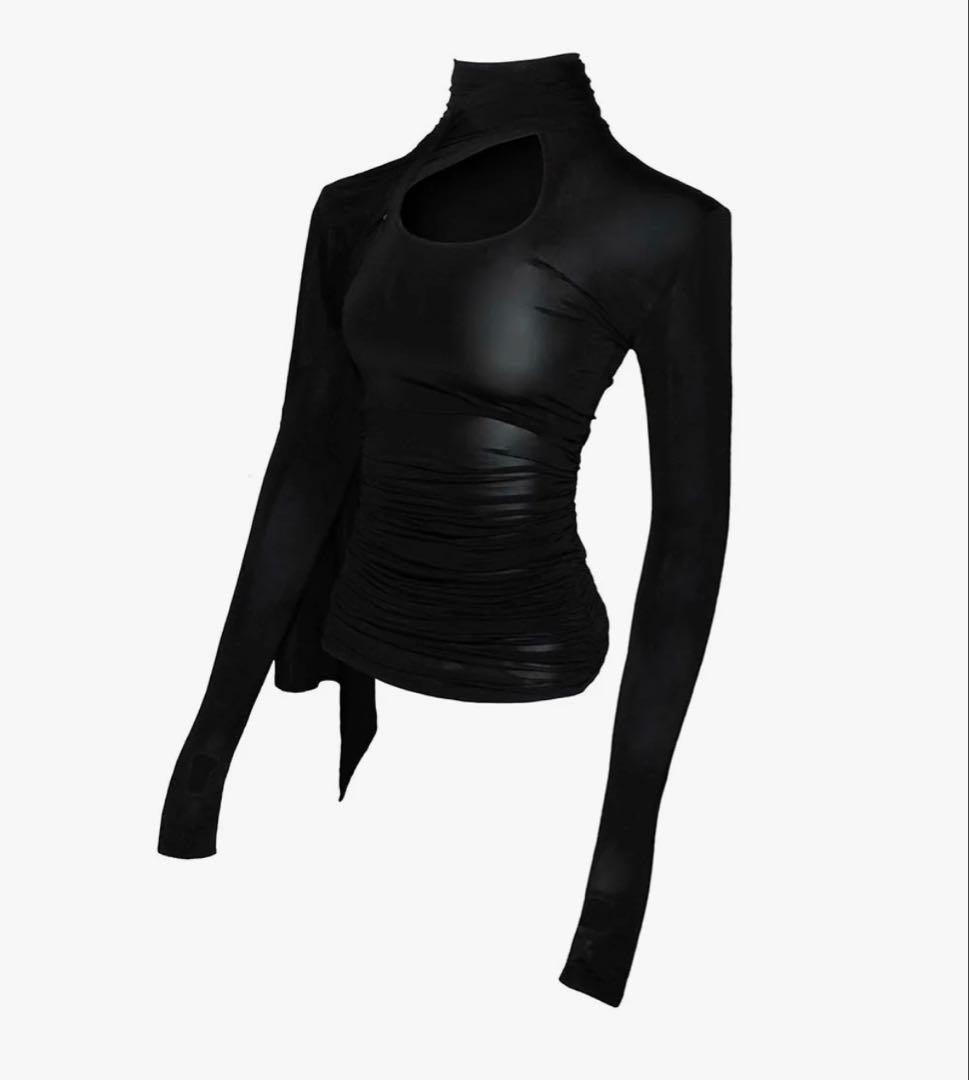 トップス theredthread S asymmetric drape tops