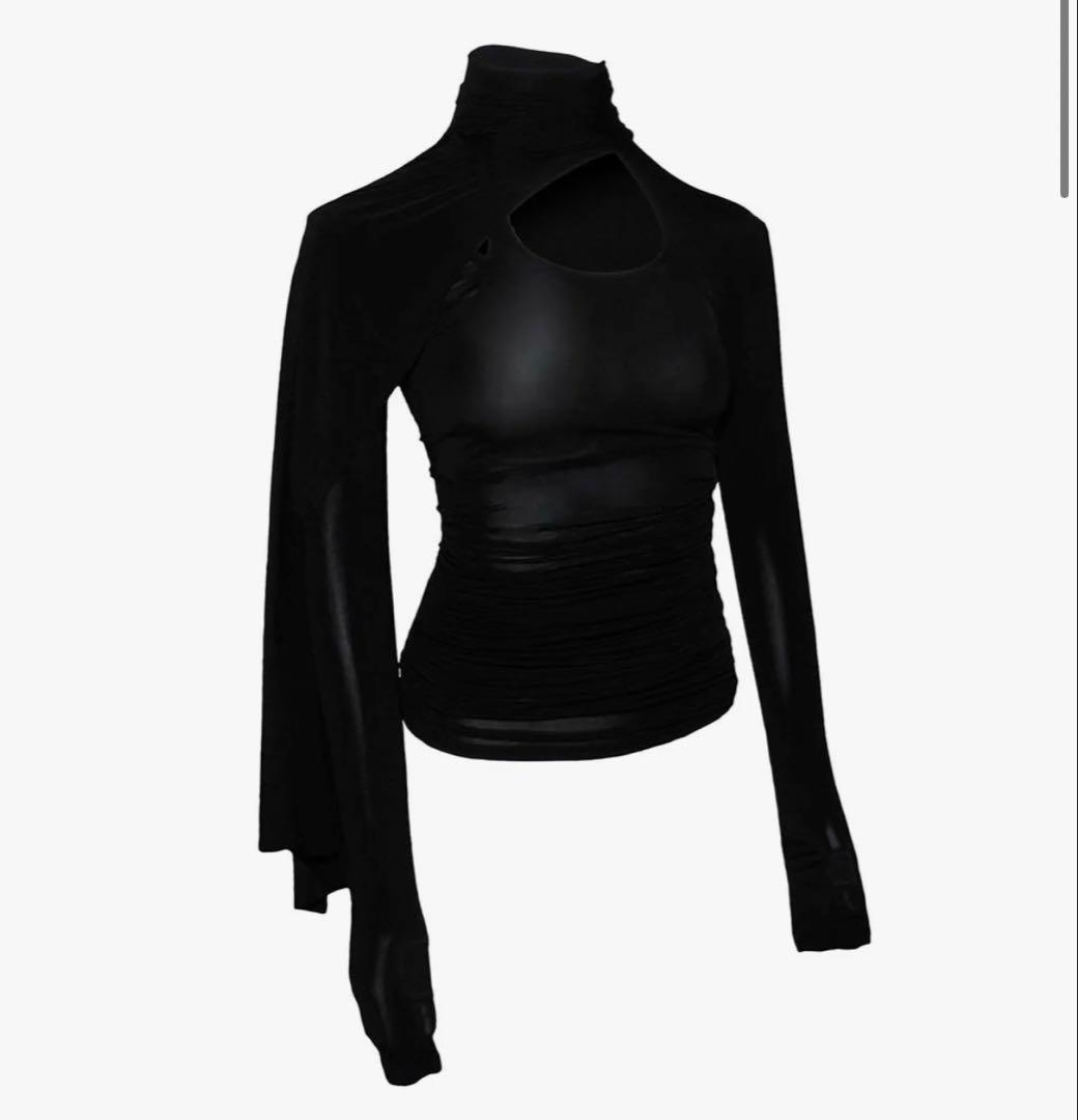 トップス theredthread S asymmetric drape tops