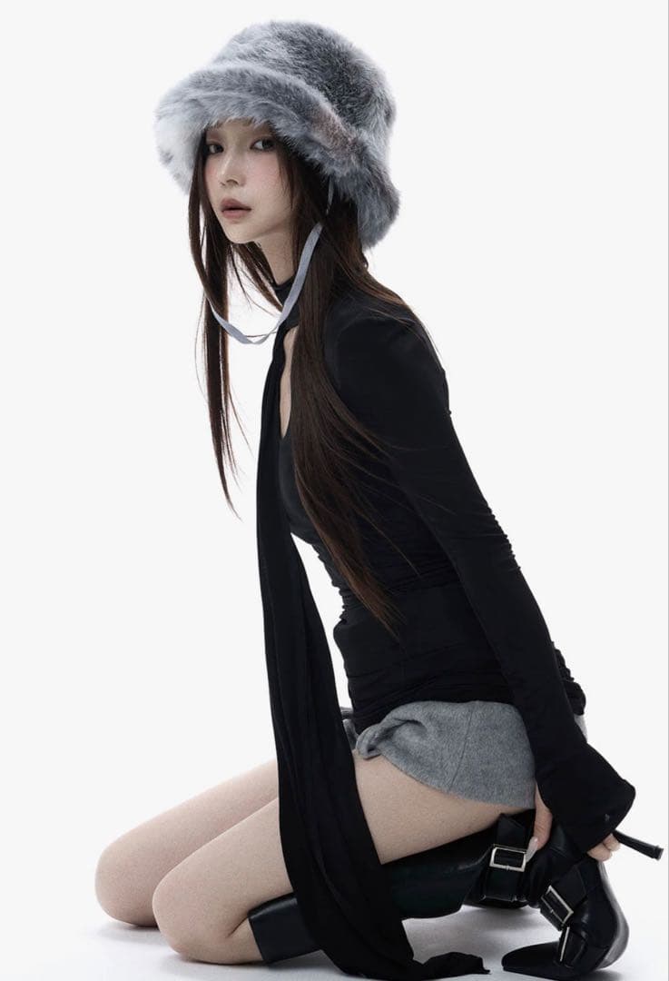 トップス theredthread S asymmetric drape tops