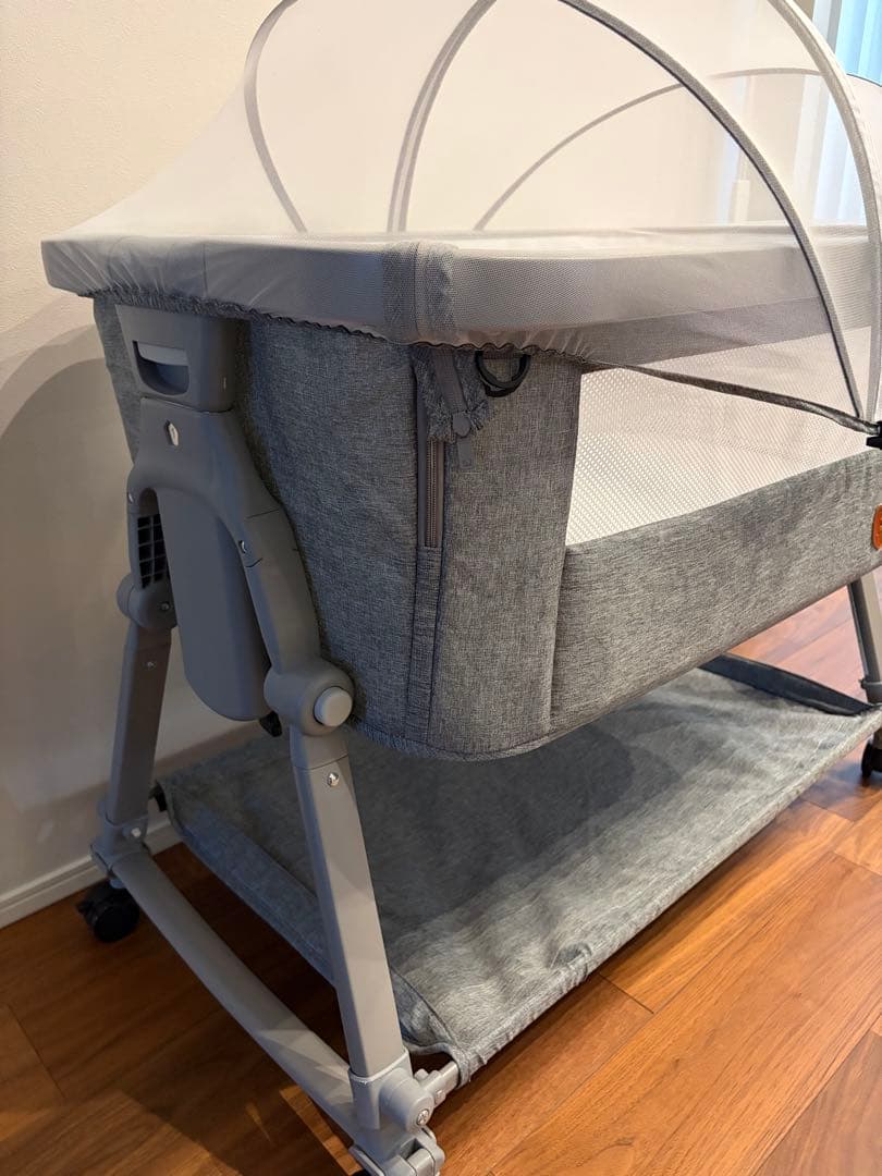 Dulumer 3IN 1 ベビーベッド 折りたたみ式 添い寝 ゆりかご 移動式