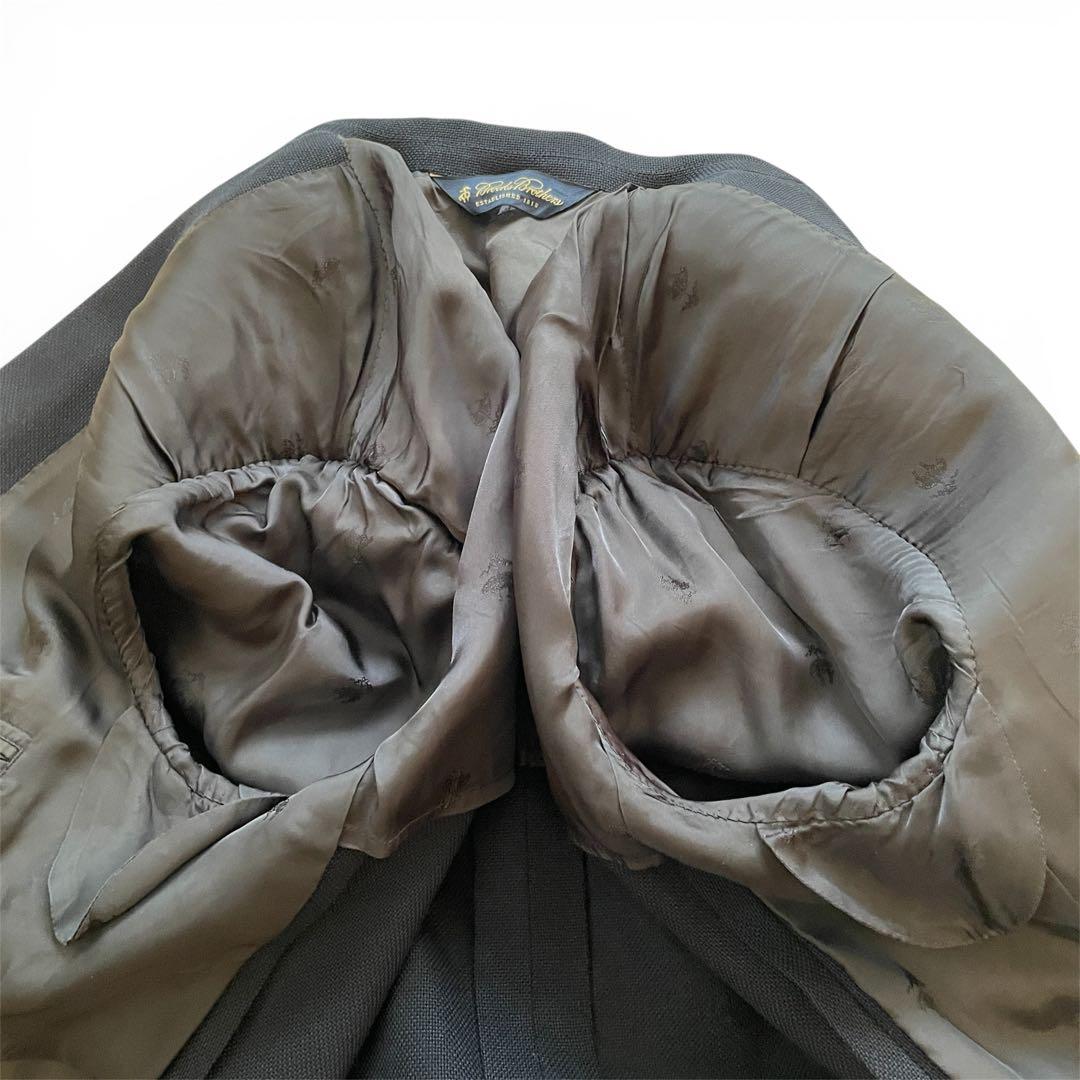 【良品】ブルックスブラザーズ 紺ブレ 金ボタン モヘア混 パーソナルオーダー L