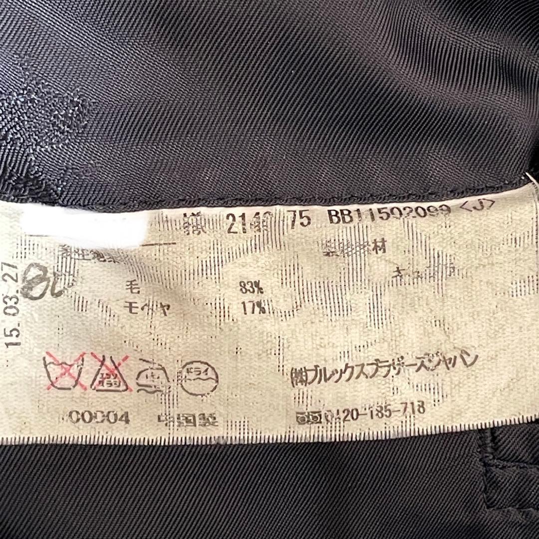 【良品】ブルックスブラザーズ 紺ブレ 金ボタン モヘア混 パーソナルオーダー L