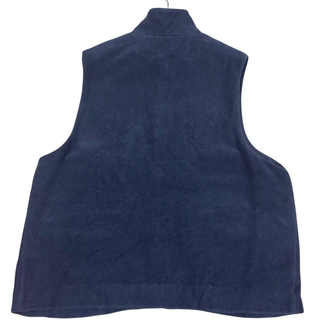 【美品】CONFECT ダブルクロスモールスキンハイネックベスト ダークネイビー