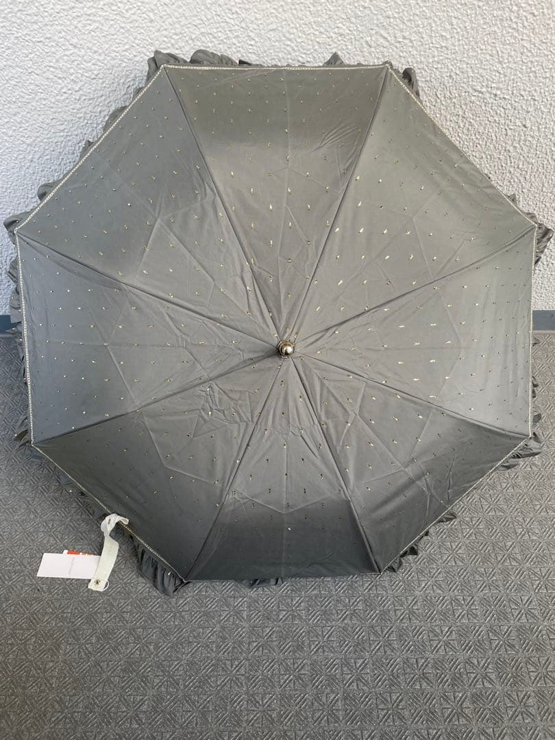 ジルスチュアート　晴雨兼用パラソル　カーキ色