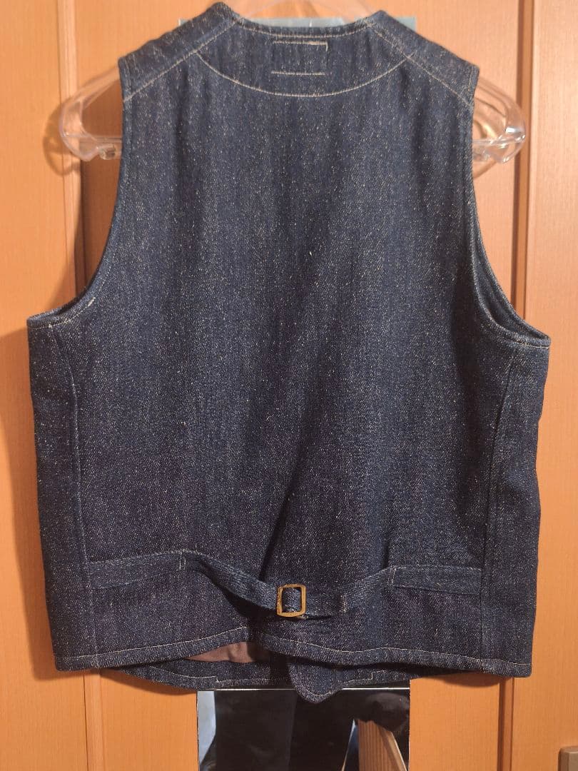 フェローズ デニムベスト　ネップデニム　40 Ｌ