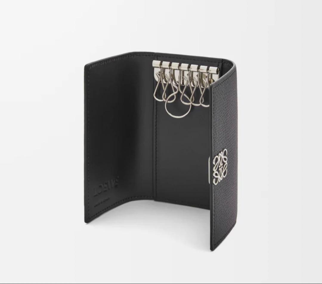 LOEWE アナグラム キーケース ペブルグレインカーフ 確実正規品 ロエベ