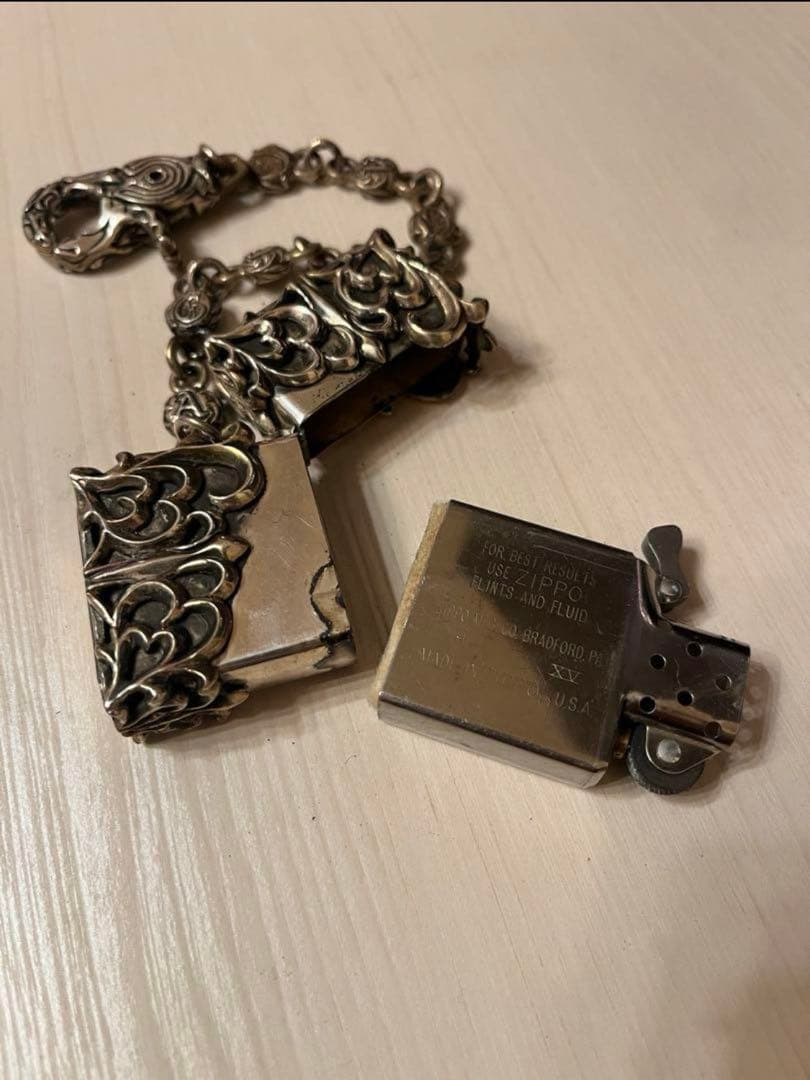 A&G ウォレットチェーン　ジッポー　シルバー925 silver925