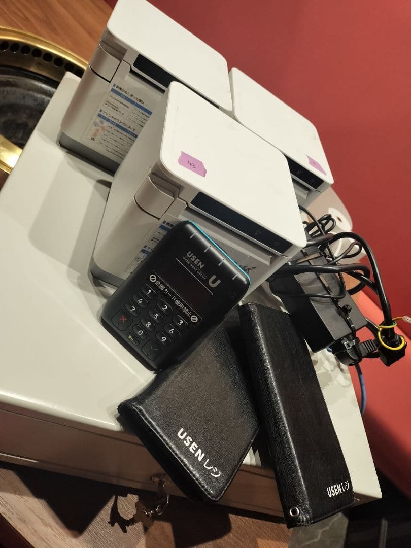 USEN　レジ ドロア、プリンター各種セット