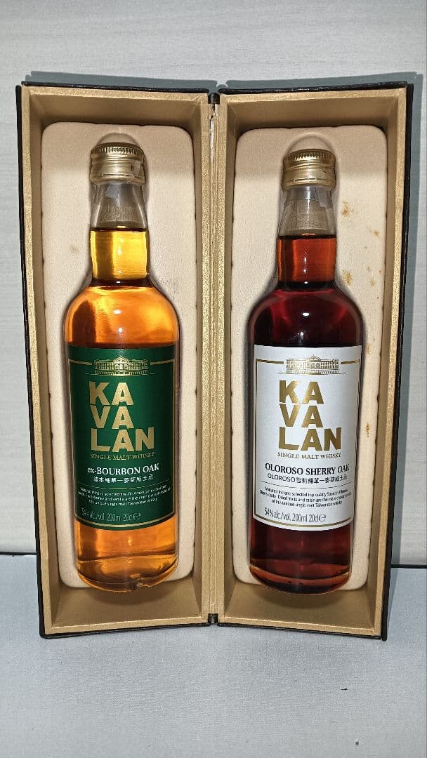 カバラン オロロソシェリー exバーボン 54% 200ml 2本セット 専用箱