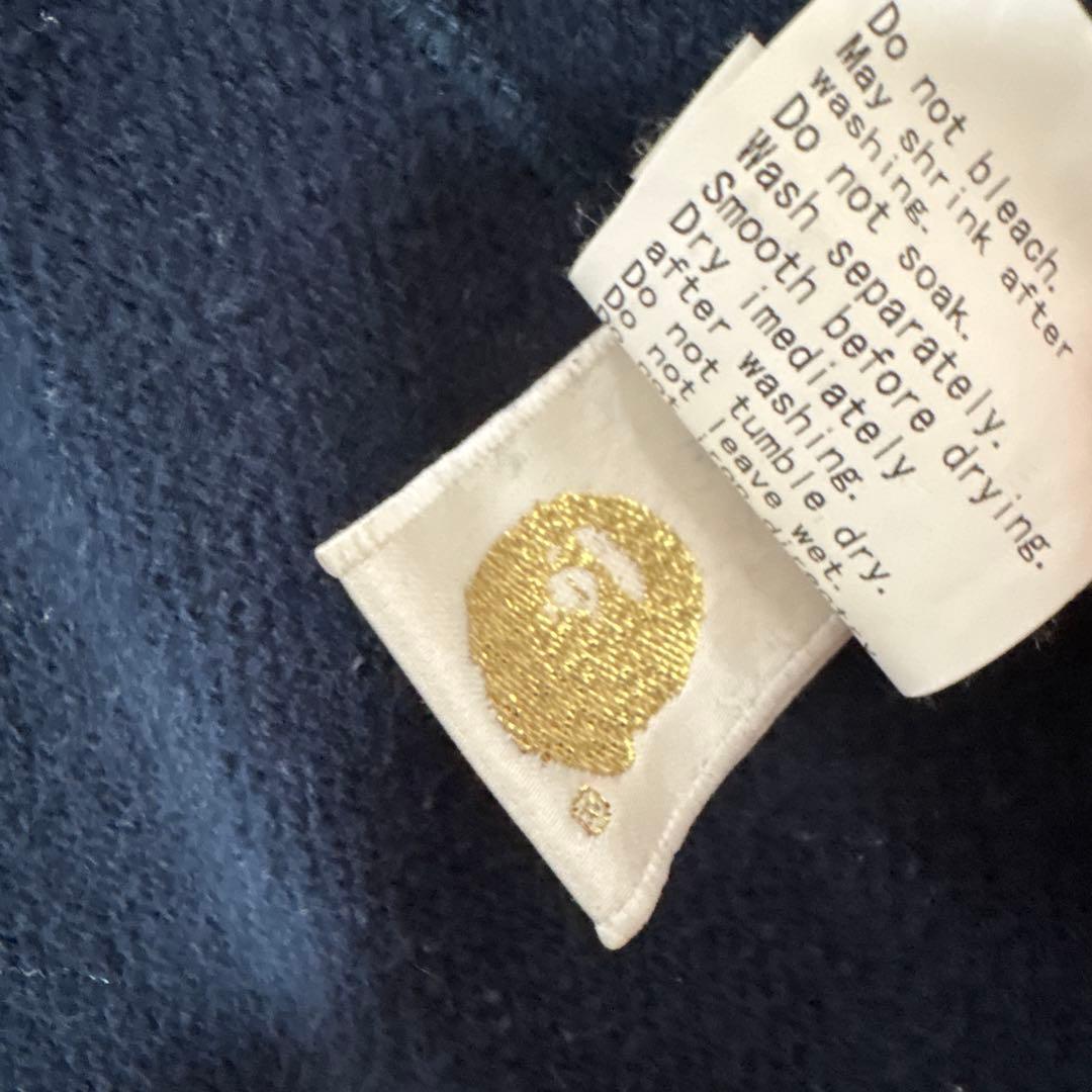 BAPE パーカー　ネイビー