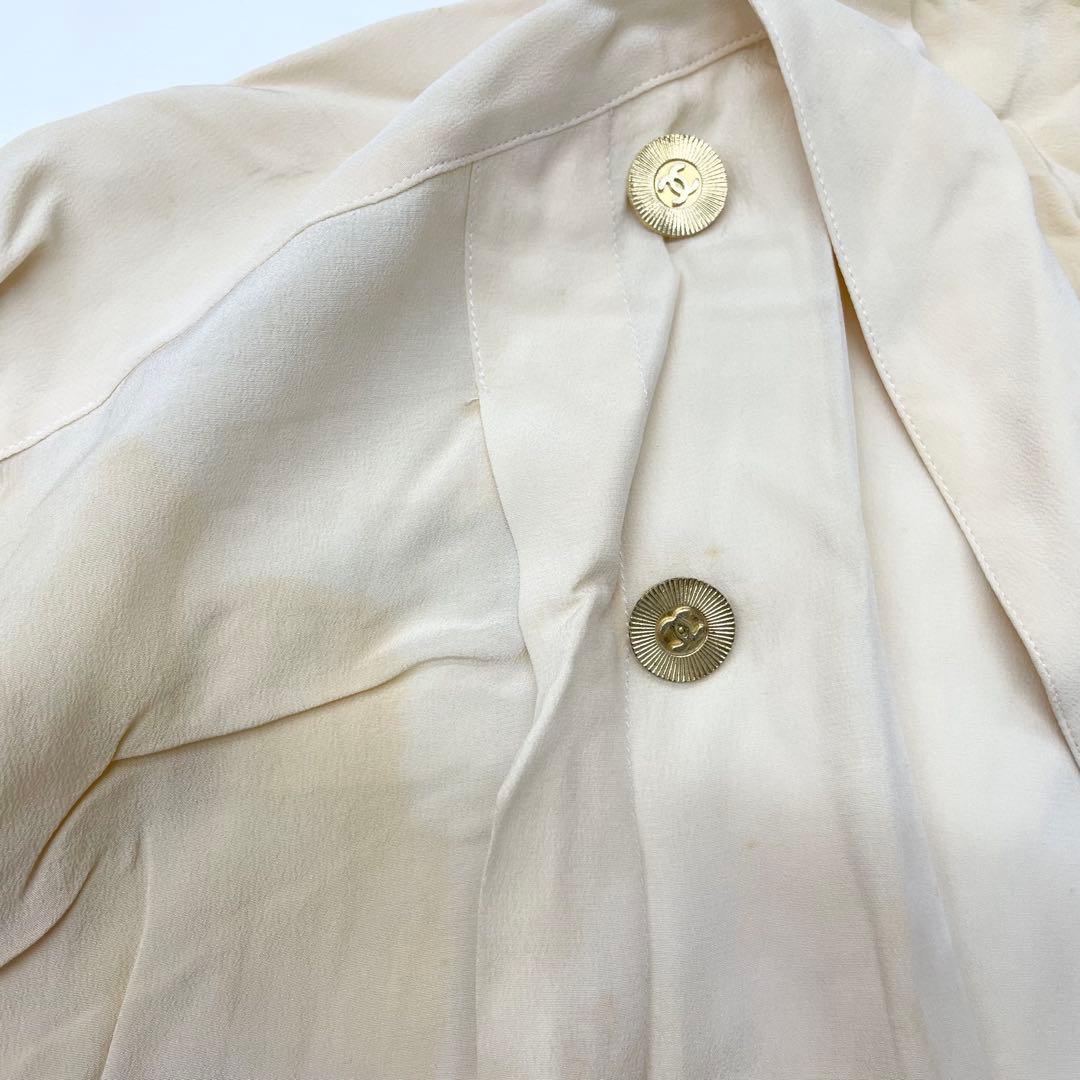 希少✨CHANEL ココボタン　ブラウス
