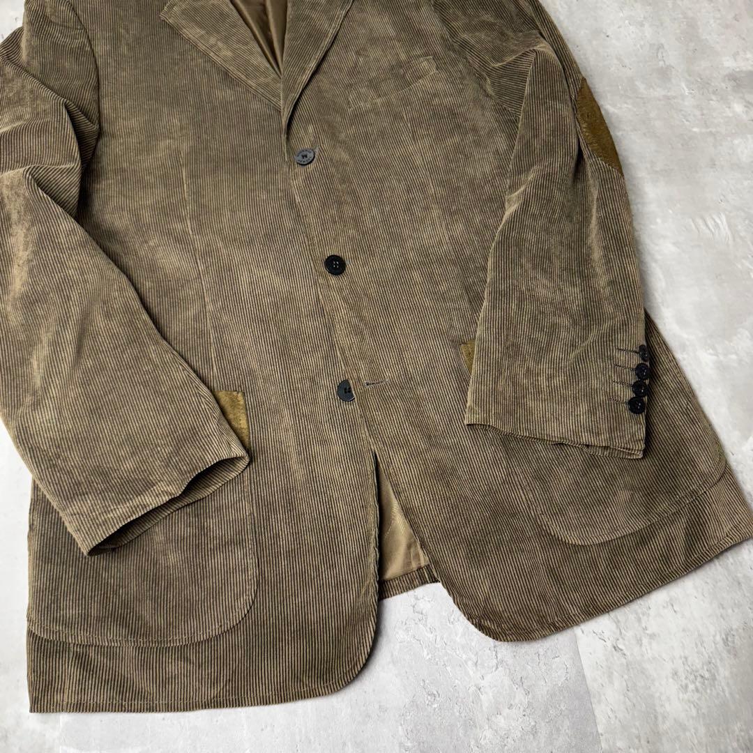 GIORGIO ARMANI エルボーパッチ コーデュロイ 3Bジャケット 54