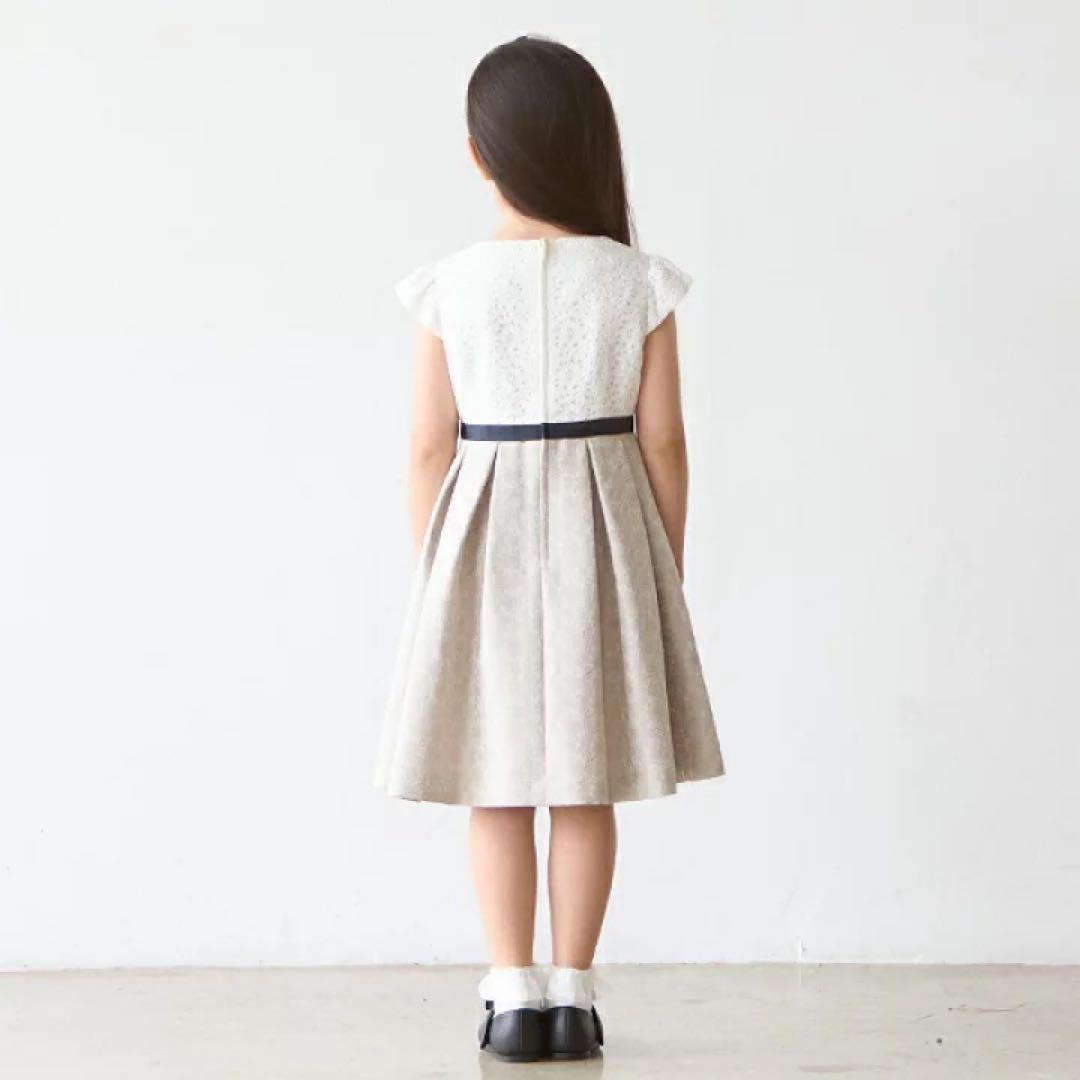 新品　フォーマル　ジャガードリボンOP+衿つきJK ワンピ　ジャケット　セット