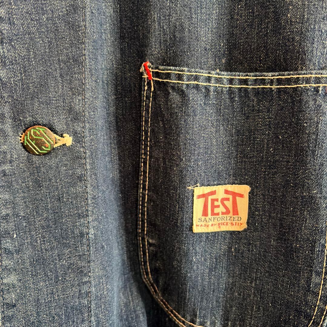 ジャケット・アウター 1940's WW2 TEST 4-POCKET DENIM COVERALL