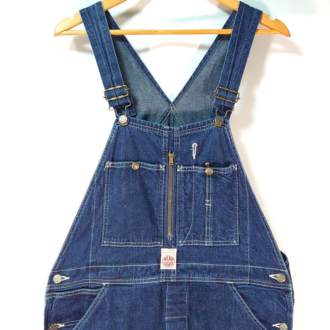 HEAD LIGHT デニム オーバーオールHD41630 11oz 32×32
