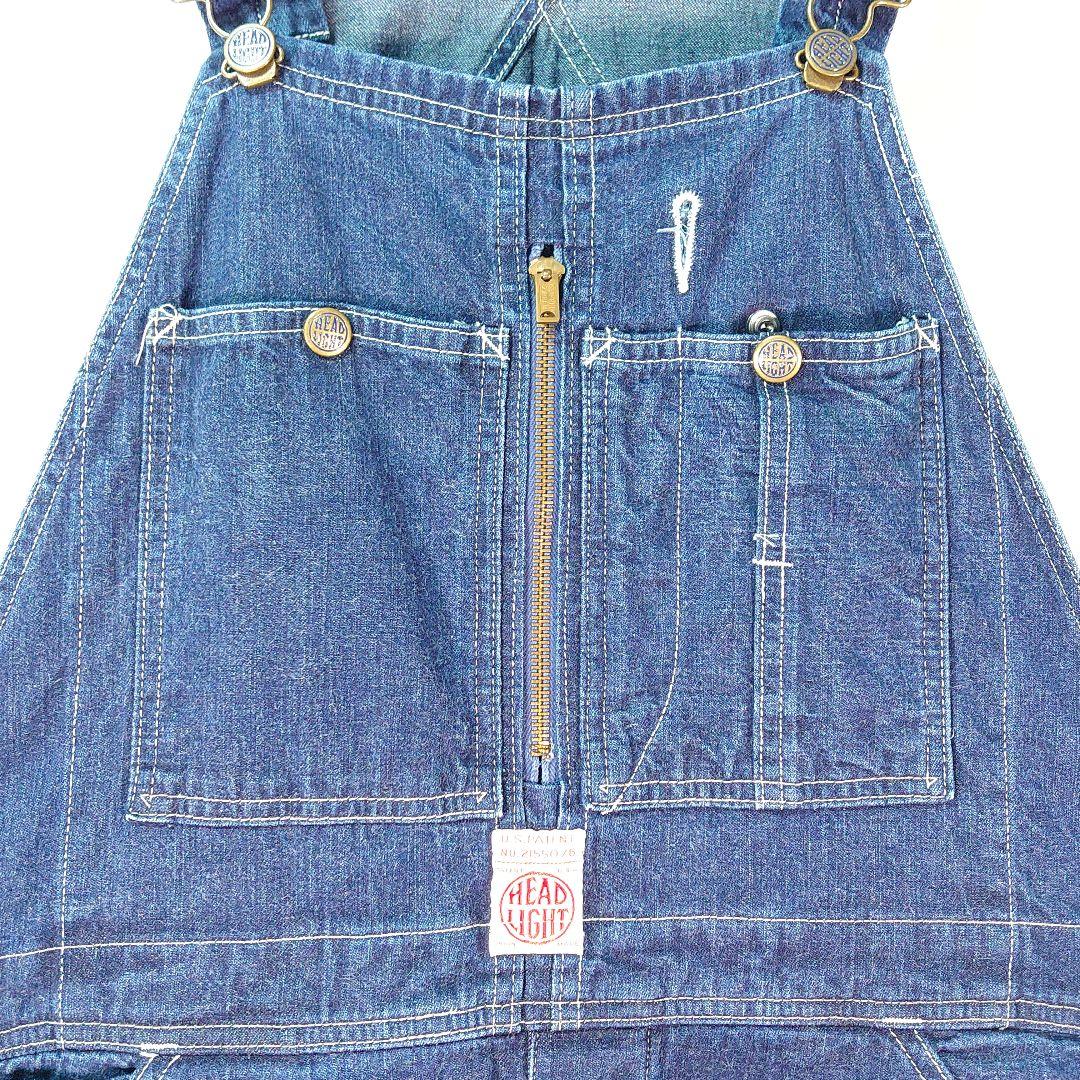 HEAD LIGHT デニム オーバーオールHD41630 11oz 32×32