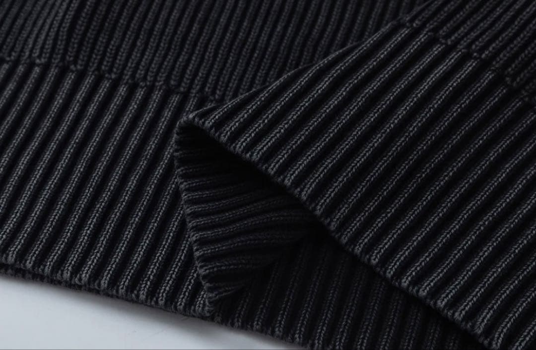 トップス BTMK HIGH NECK KNIT washed HN99