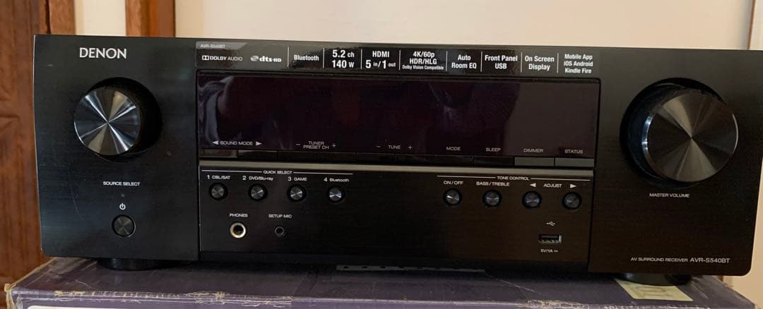 【美品】Denon AVR-S540BT 中古