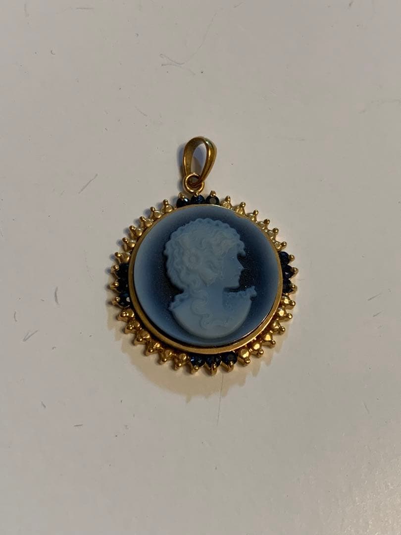 k18カメオネックレストップ