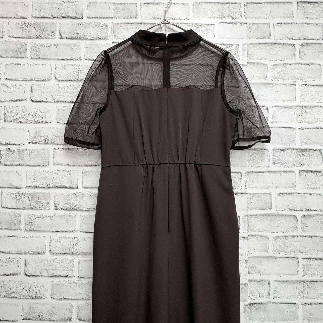 【訳あり】etoll. エトル　Iライン　ドレス　のみ　刺繍ペプラムビスチェなし