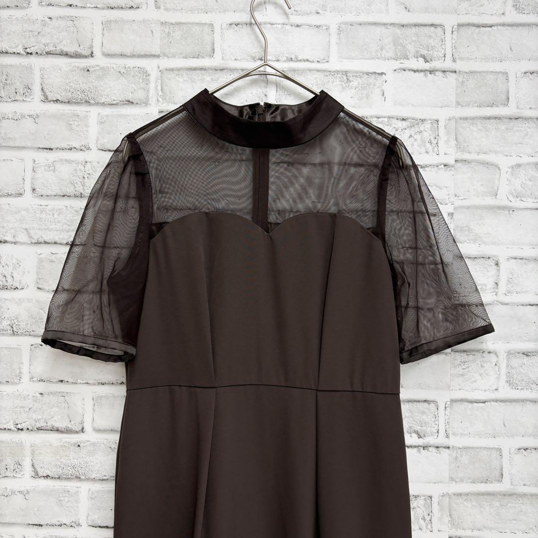 【訳あり】etoll. エトル　Iライン　ドレス　のみ　刺繍ペプラムビスチェなし