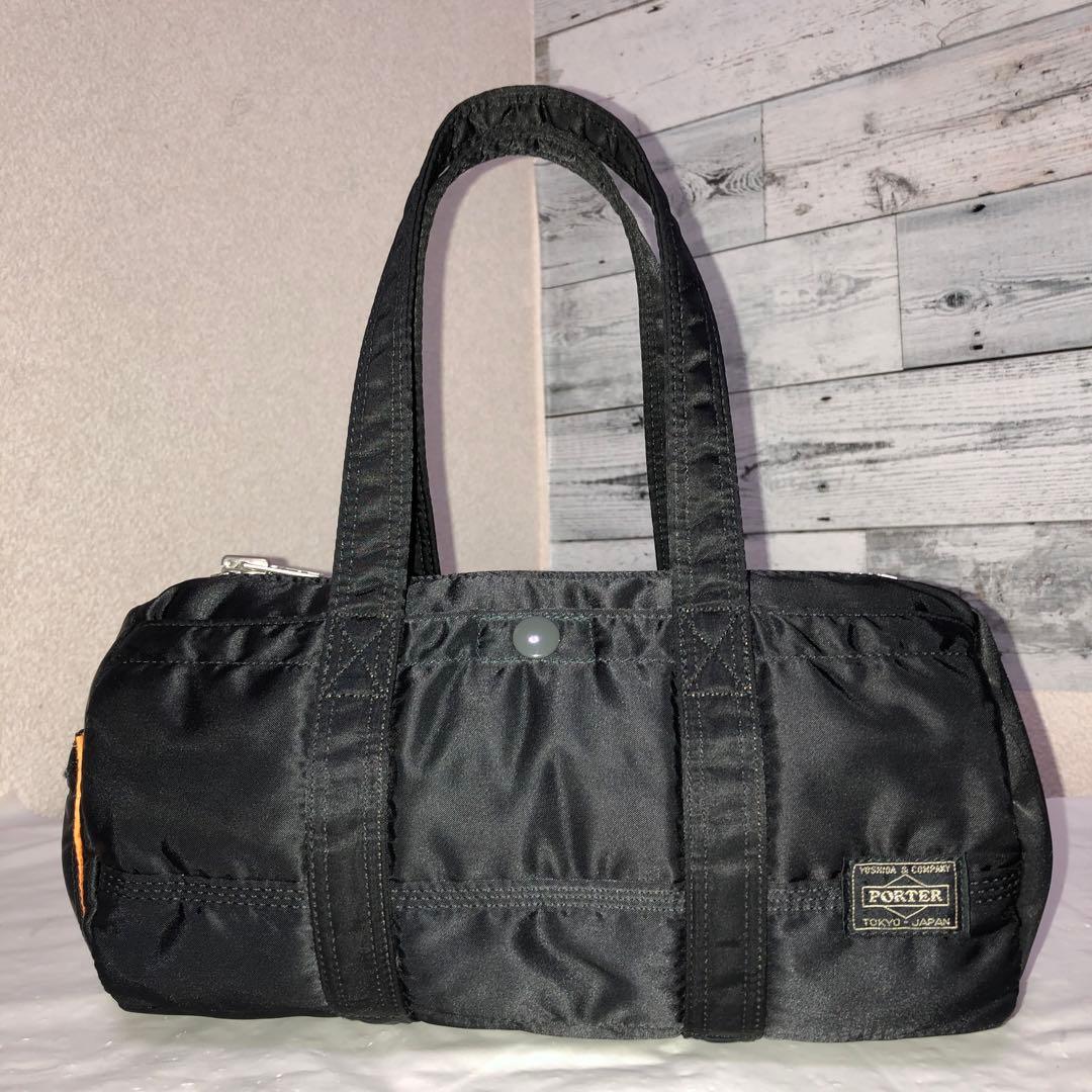 未使用級✨ポーター タンカー ミニダッフルS ハンドバッグ ドラムバック 黒