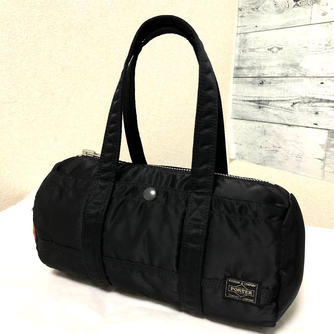 未使用級✨ポーター タンカー ミニダッフルS ハンドバッグ ドラムバック 黒