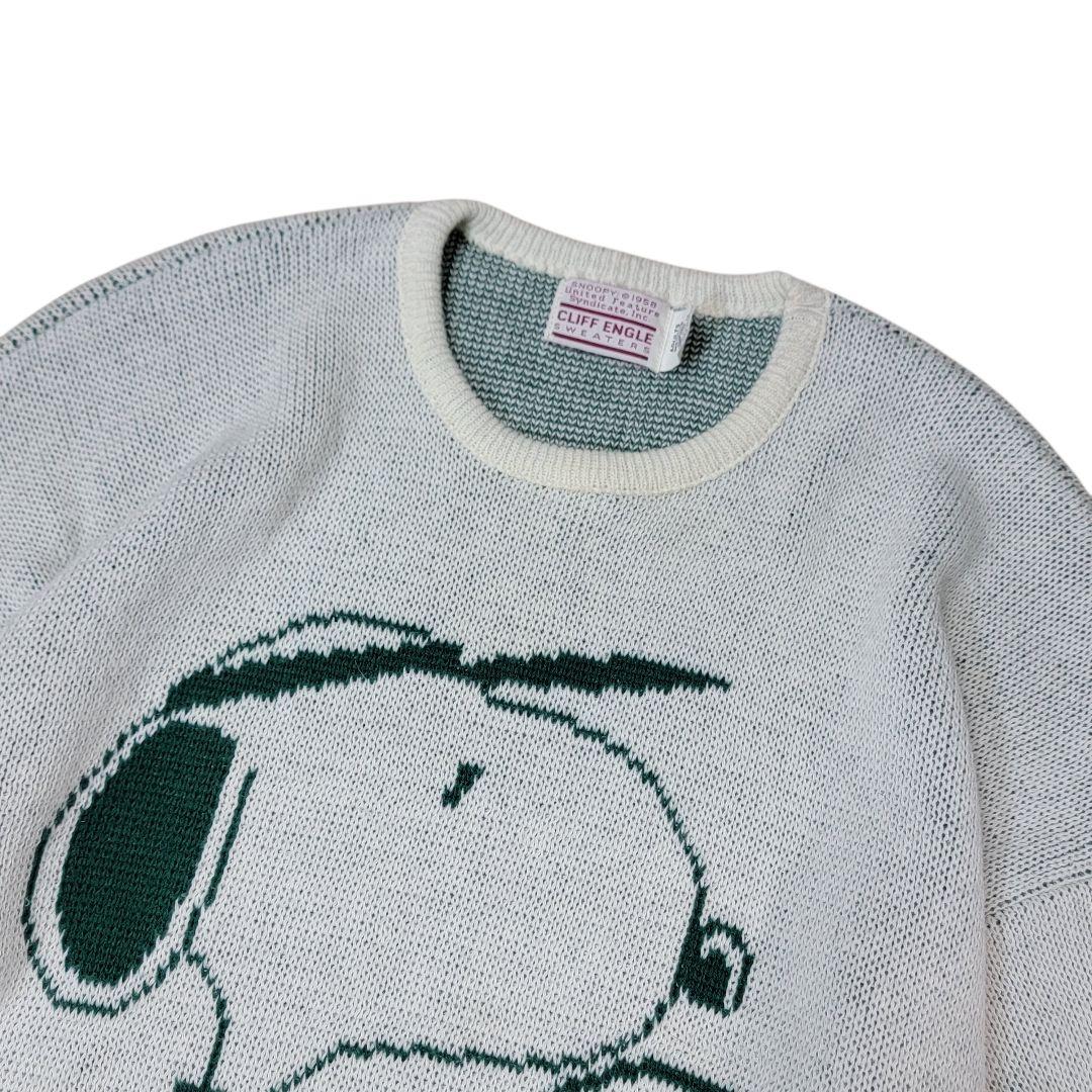 ミント級 80S USA製 CLIFF ENGLE スヌーピー テニス セーター