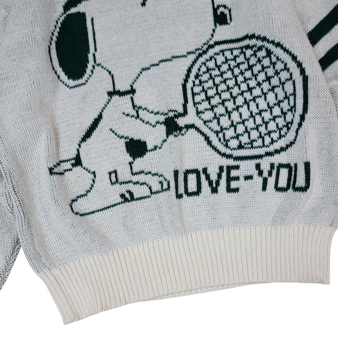 ミント級 80S USA製 CLIFF ENGLE スヌーピー テニス セーター