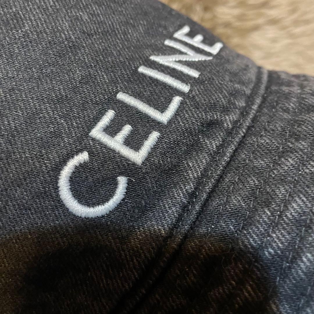 正規品‼︎ セリーヌ　バケットハット　デニム　ブラックCELINE バケハ