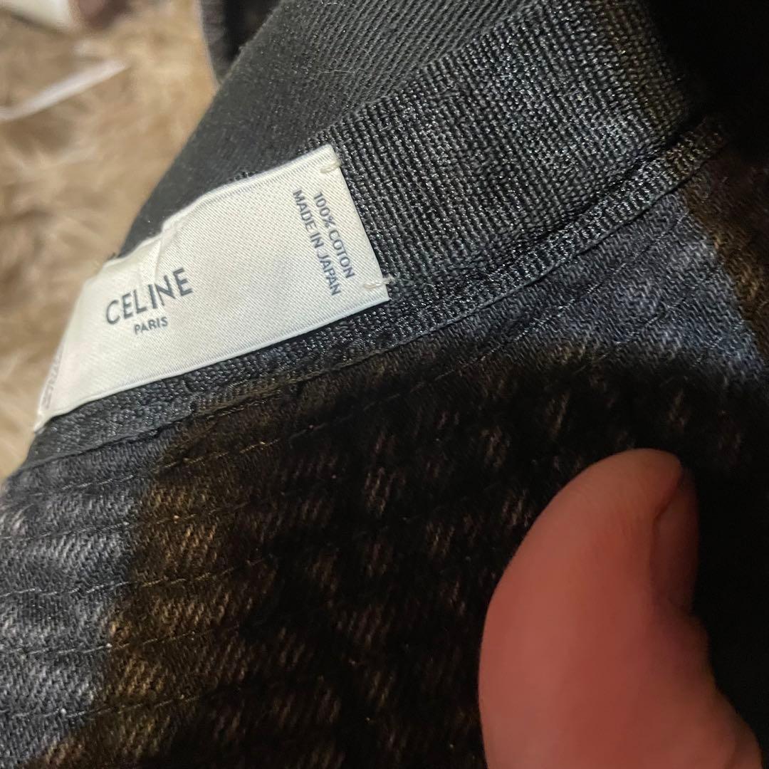 正規品‼︎ セリーヌ　バケットハット　デニム　ブラックCELINE バケハ