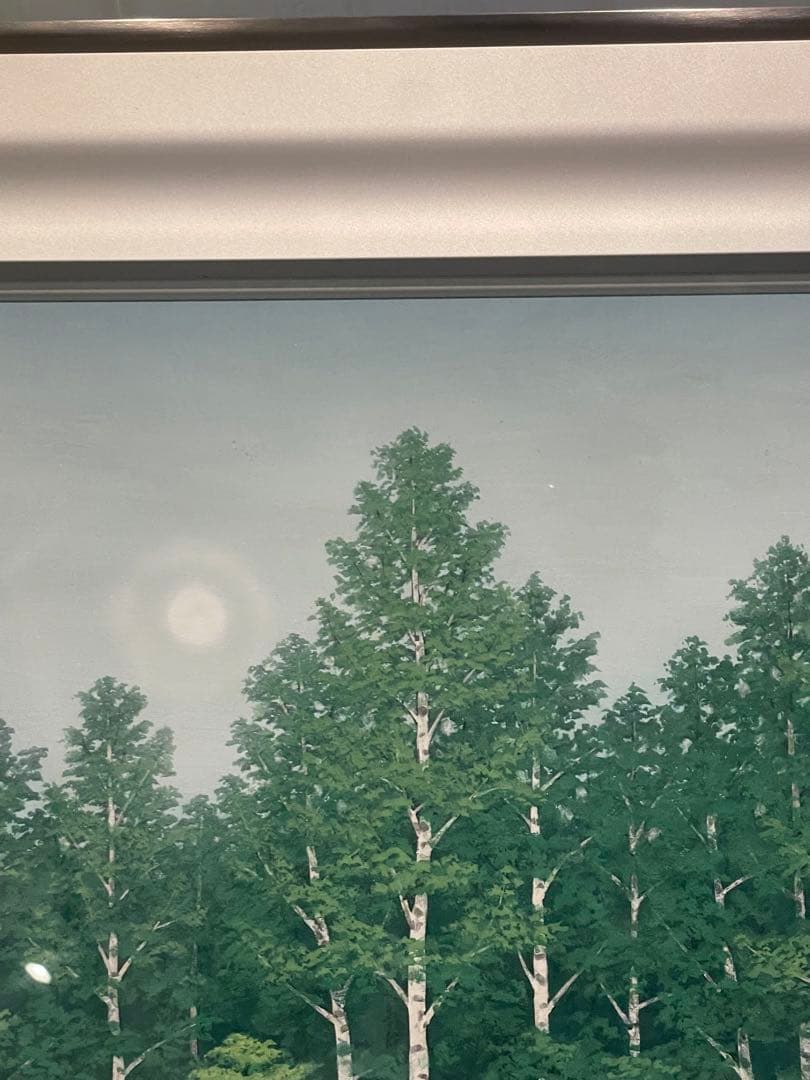 新品　実力作家　遠山幸男　【緑韻】日本画　1０号　共シール