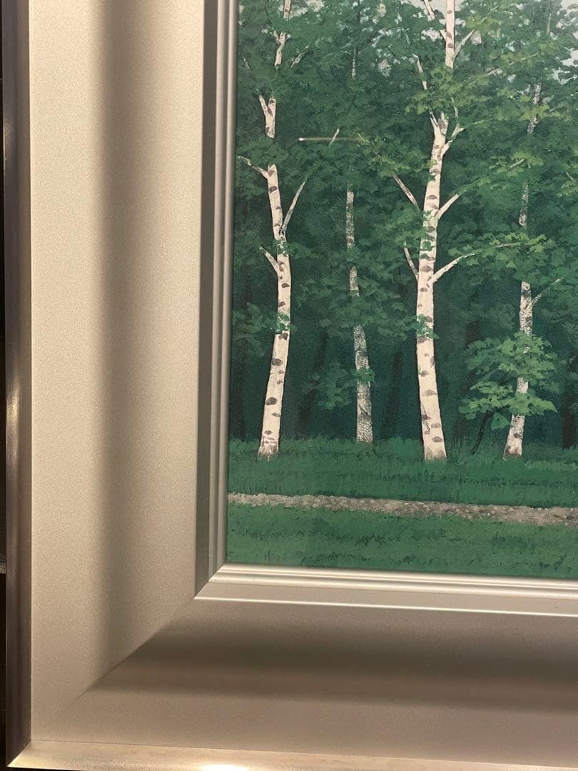 新品　実力作家　遠山幸男　【緑韻】日本画　1０号　共シール