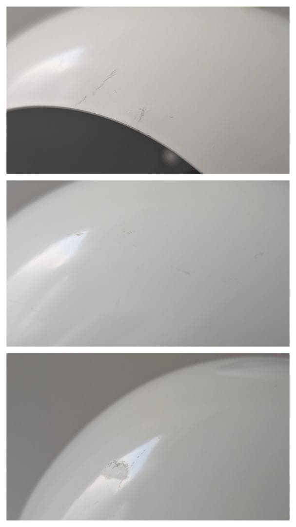 00s OLD 3灯 メタル ボールライト ペンダントランプ 白 スペースエイジ