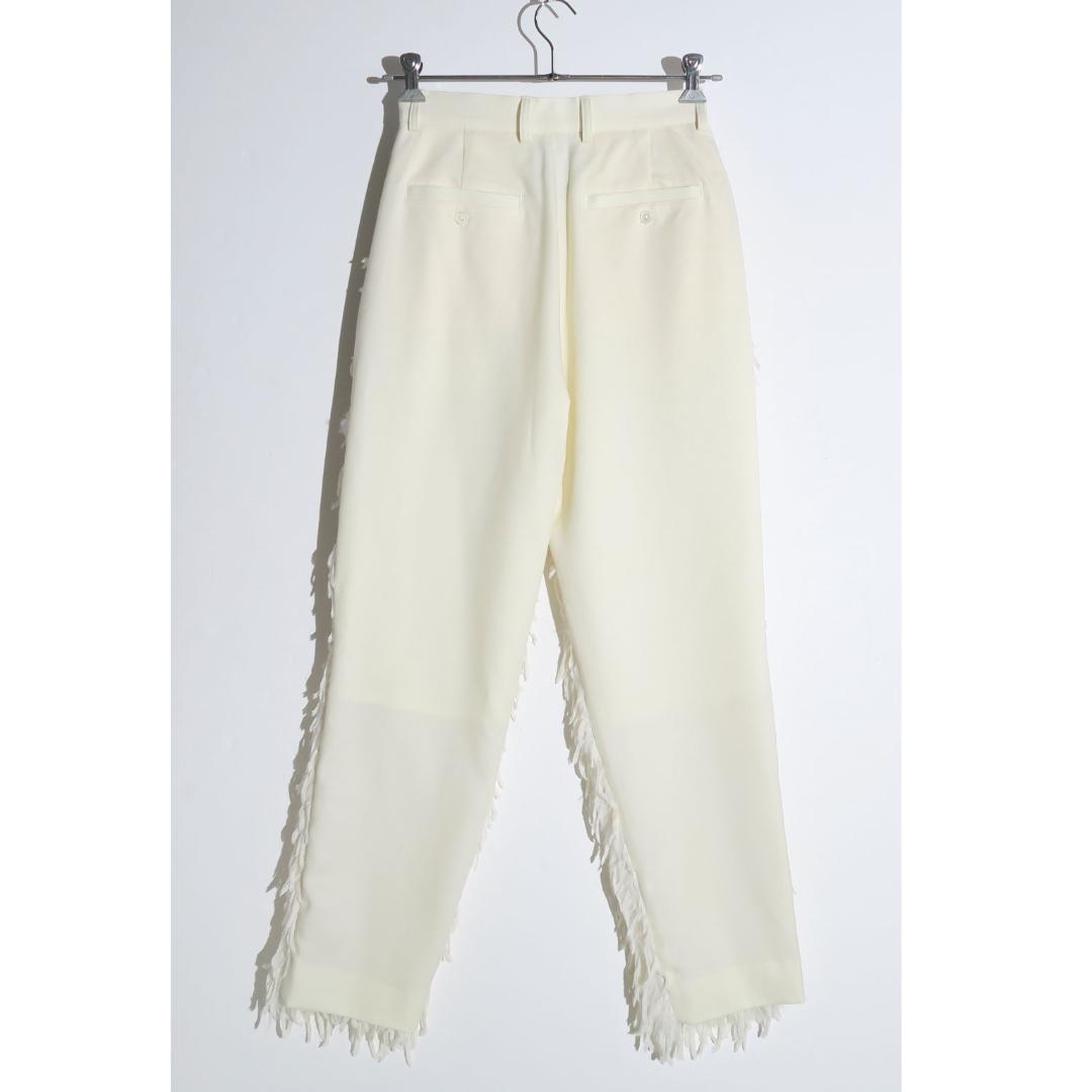 パンツ VELVETY INDIGO BLUE BLACK FEATHER PANT