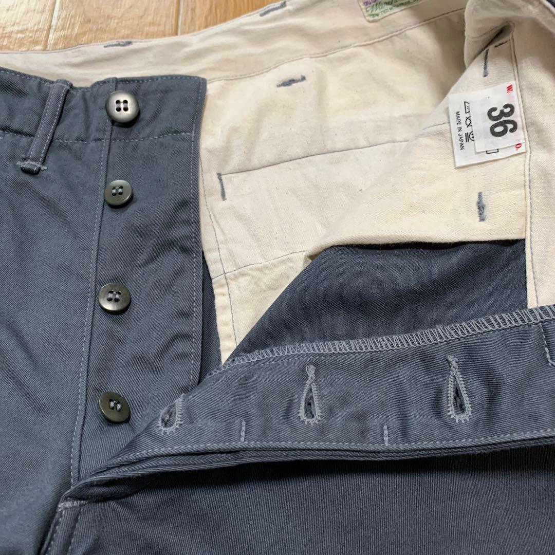 ウエアハウス 1082チノパン　ブルーグレー W36