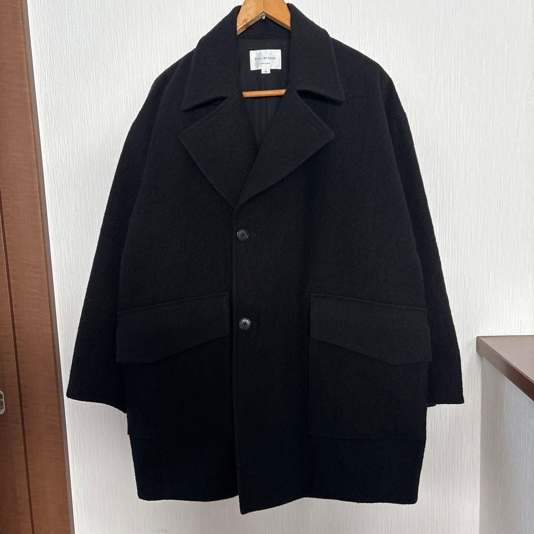 STILL BY HANDウールラペルドオーバーサイズコート スティルバイハンド