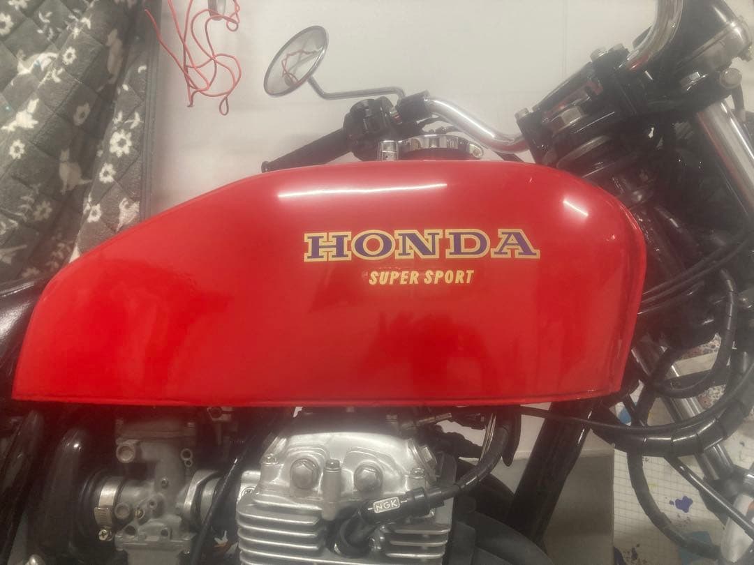 cb400f タンク レッド 美品