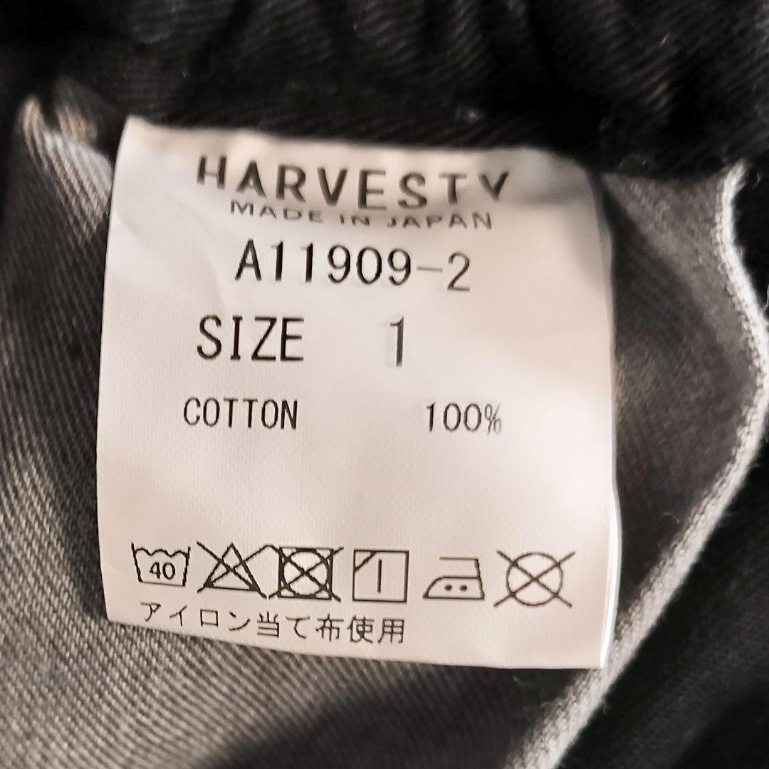 美品 HARVESTY コットン チノクロス サーカス ショートパンツ 黒