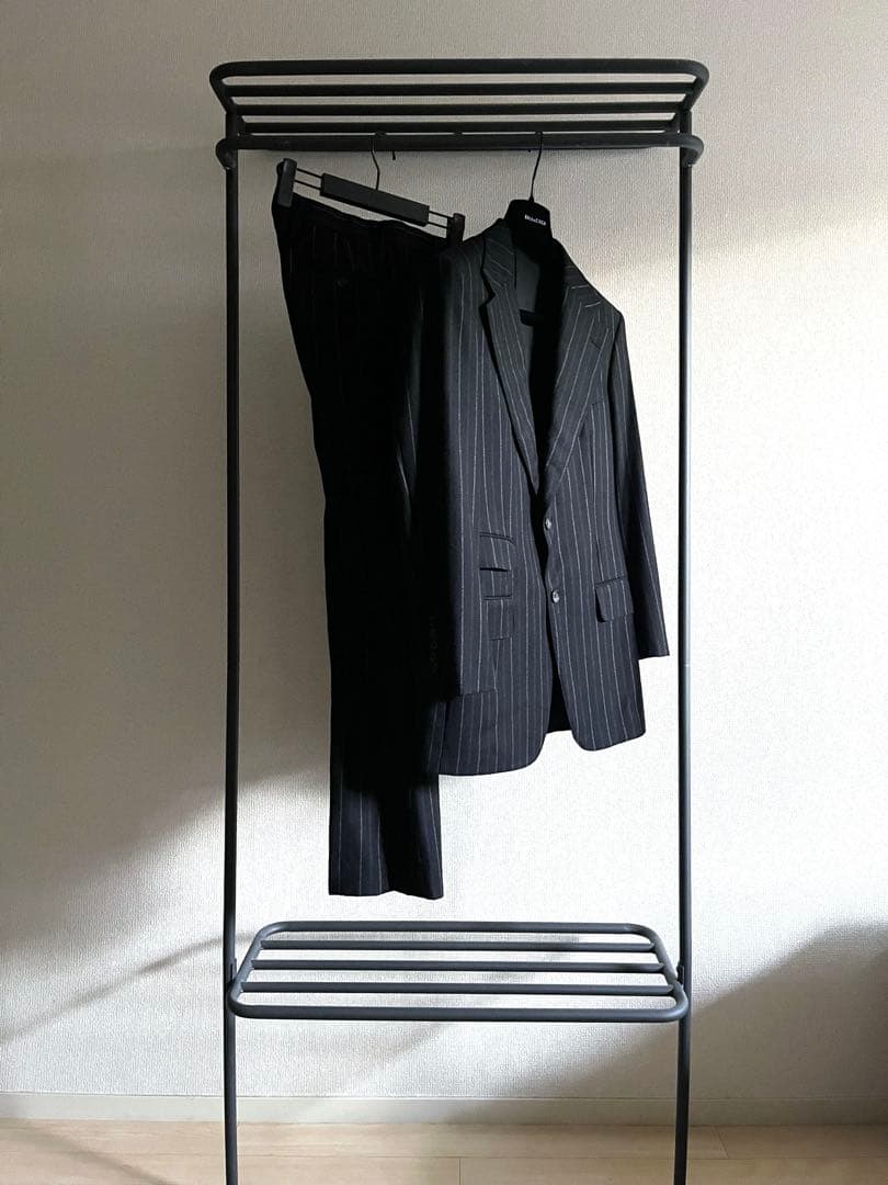 ジャケット・アウター GUCCI CHALK STRIPED SETUP BLACK 44R