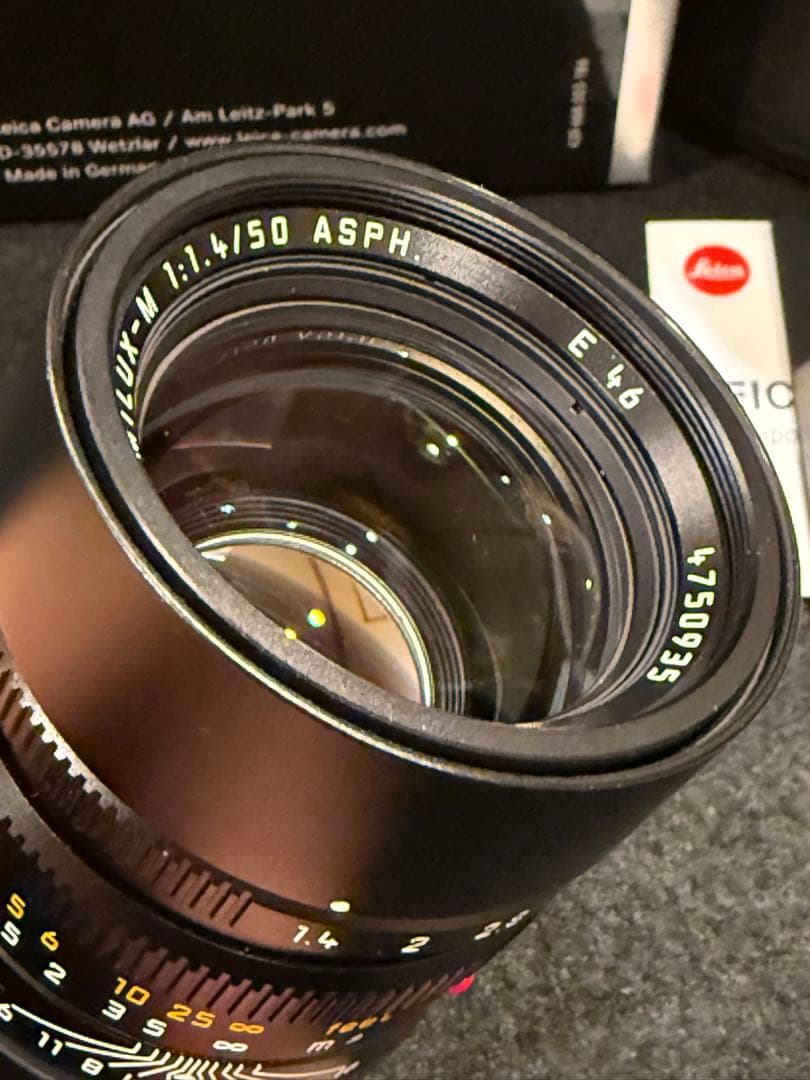【極美品】LEICA SUMMILUX-M 50mm f/1.4 ASPH.